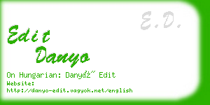 edit danyo business card